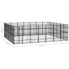 Outdoor Dog Kennel Steel 416.7 ftÂ²