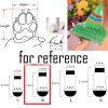 4 Pcs Green Christmas Tree Dog Knitted Pet Socks Cartoon Cute Puppy Cat Socks Dog Foot Covers Poodle Teddy Socks