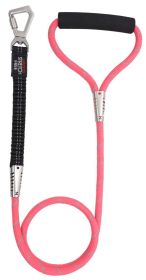 Pet Life 'Flexo-Tour' Shock Aborbing and 3M Reflective Dog Leash (Color: Pink)