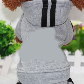 Pet four-legged clothes (Color: grey)