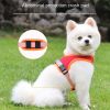 dog Harnesses and dog leash set; Suede Pet Chest Strap Saddle Vest Style Dog Chest Back Reflective Dog Strap Dog Rope Wholesale