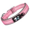 Pet dog collar; diving cloth reflective nylon collar; medium and large dog collar