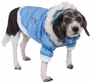 Metallic Fashion Pet Parka Coat (size: small)